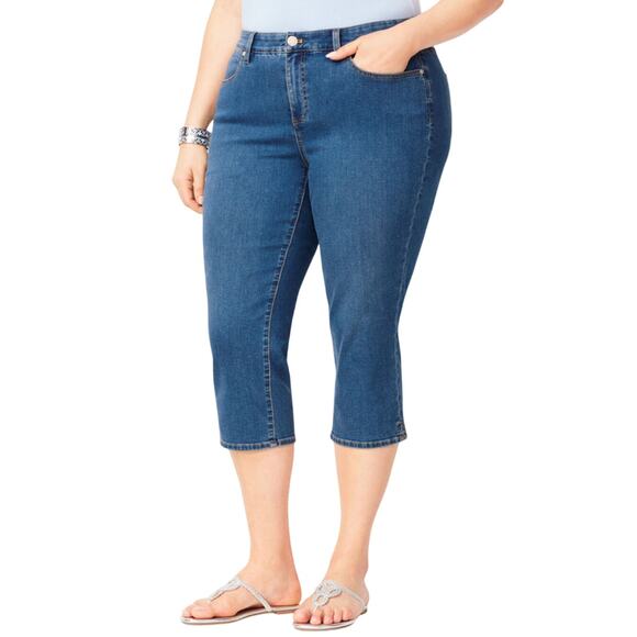 Duplex by Tique Women’s Capri Jeans Size 20W - Picture 1 of 6